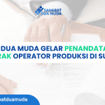 Sahabat Dua Muda Gelar Penandatanganan Kontrak Kerja Operator Produksi di Subang